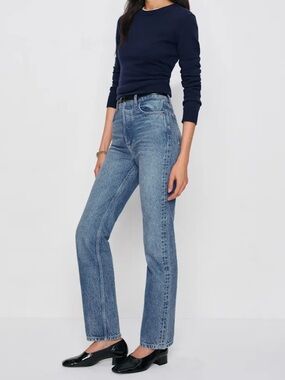 Reformation Cynthia High Rise Straight Leg Jeans